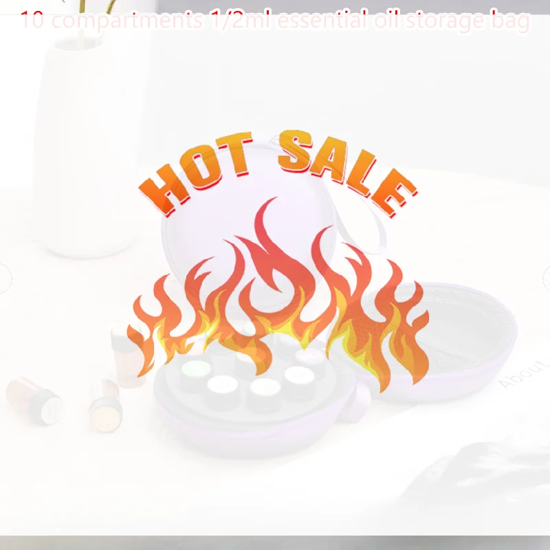 

1-2ml PU Portable Essential Oil Case 10 Bottles Perfume Oil Bag Essential Oil Box Travel Organizer Carrying Holder Storage Bag