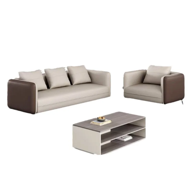 

Business meeting boss manager office leather office sofa