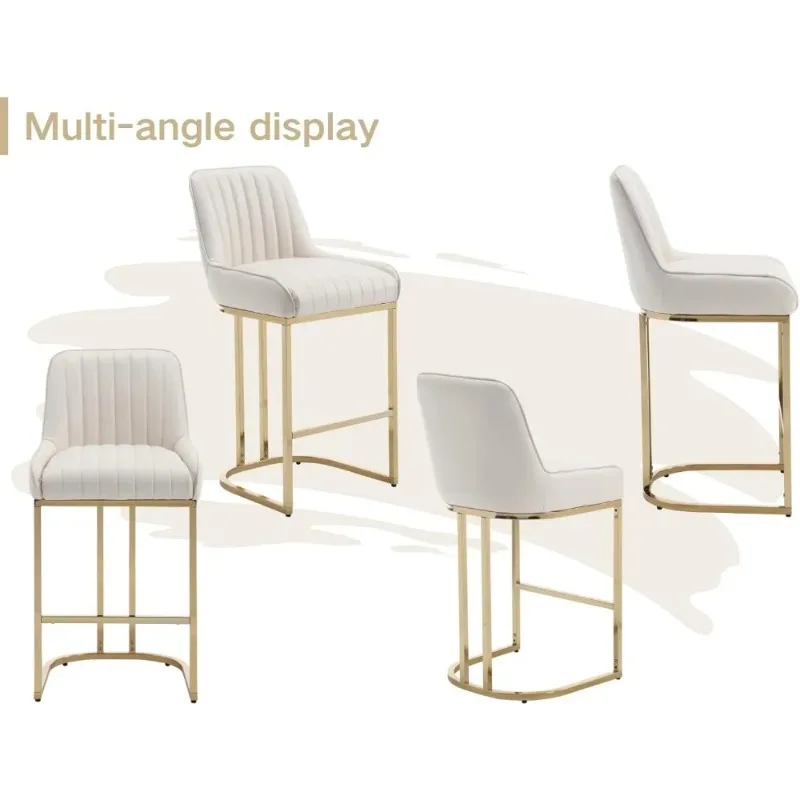 مقعد مرتفع للمطبخ، كرسي جزيرة، تصميم كراسي، كراسي بار بيضاء، ارتفاع جلدي قابل للتعديل، كرسي من الخيزران للبار #1