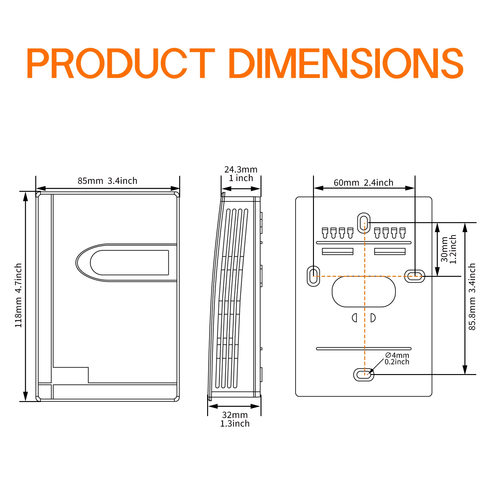 Dual-channel NDIR Air Quality Sensor Co2 Meter Carbon Dioxide Transmitter RS485 Signal Output