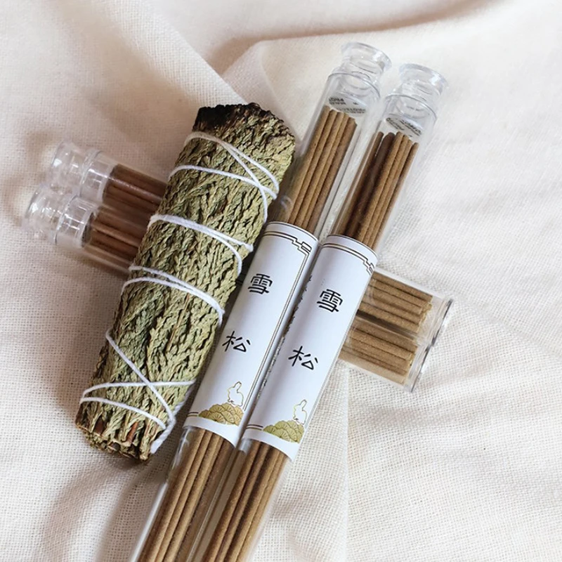 1pack Palo Santo Peruvian Sacred Wood Incense White Sage California Cedar Aromatherapy Natural PlantsIndoor Yoga Aromatherapy