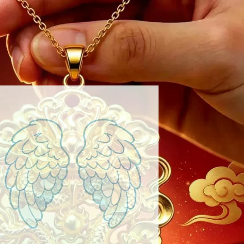 Traditional Chinese Style Gold Pendant 3D Embossed Matte Finish Auspicious Designs For Daily Wear Gifting Jewelry Collection