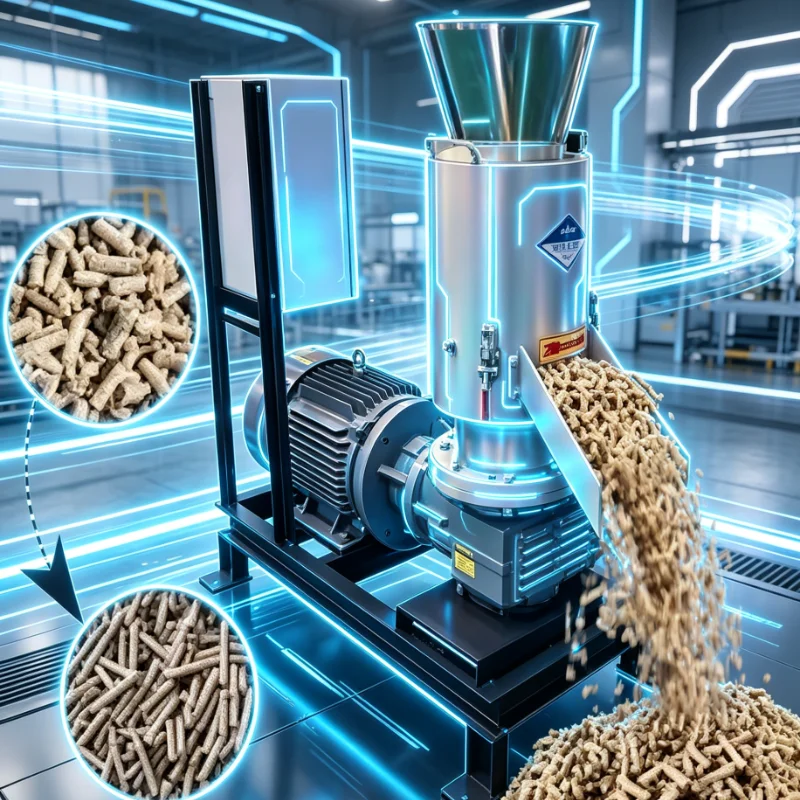 Customized Pellet Manufacturing Machine Wood Sawdust Biomass Fuel Pellet Mill High Output Durable for Commercial Use