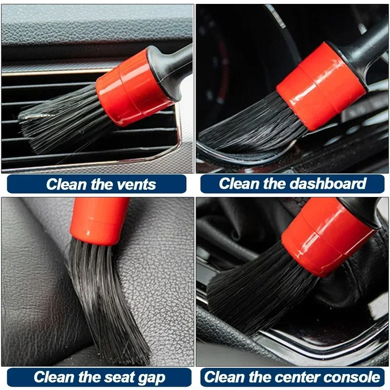 New Car Wash Brush Soft Brush Detail Brush Automotive Interior Cleaning Tools Air Conditioner Air Outlet Cleaning Brush image 6