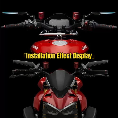 Imagen 2 del producto Accesorios para motocicleta espejos Stealth Winglets espejo para girar espejos ajustables para Yamaha Mt 03 07 09 R1R3R7 Xmax Ktm Bmw