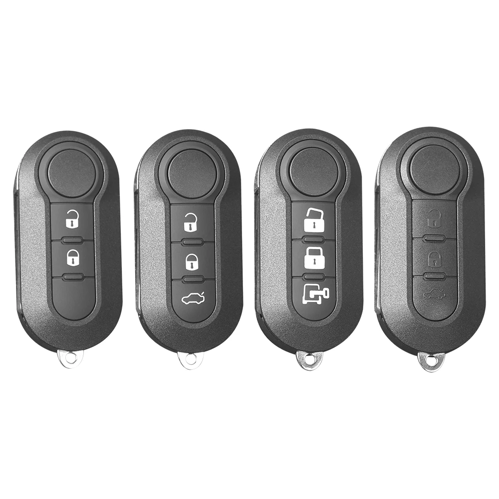 

1 шт. ABS + металлический складной чехол для автомобильного ключа, 2/3 кнопки, подходит для Fiat 500 Doblo Bravo Ducato Qubo Grande Punto Citroen Jumper