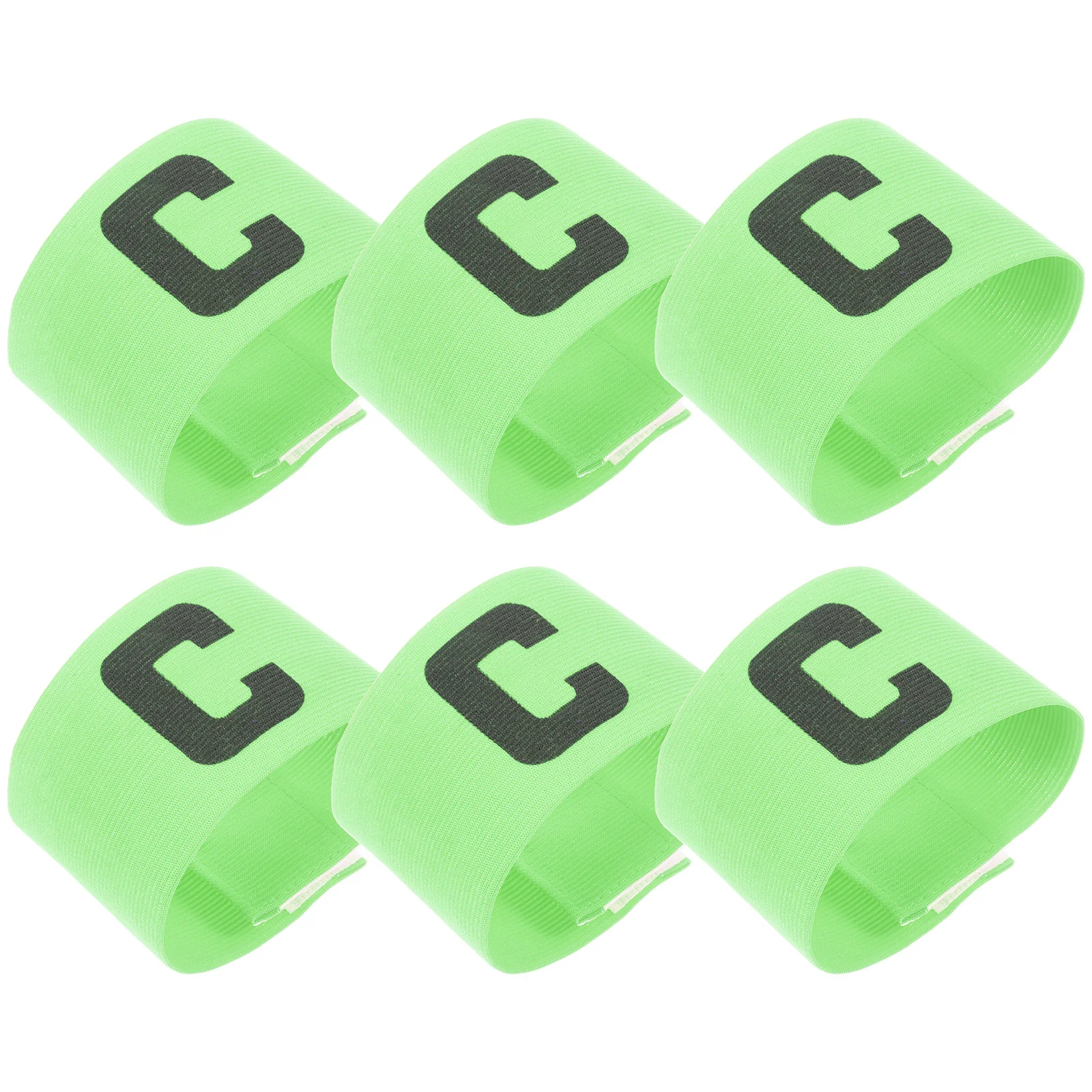 6pcs Captain Armband Football Team Leader Band Durable Nylon Washable Reusable For Soccer Basketball Hockey Outdoor Sports