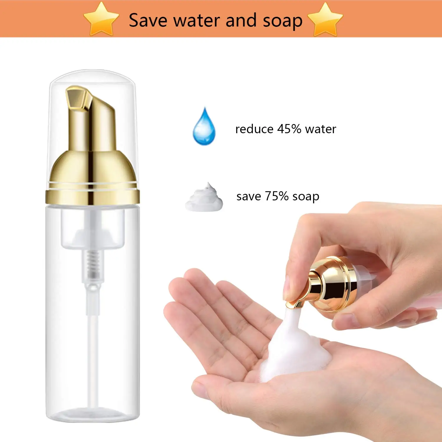 50Ml Empty Bottles Travel Soap Bottles Plastic Foam Dispenser Bottles Mini Foam Soap Pump Dispensers Cleaning,Travel 10