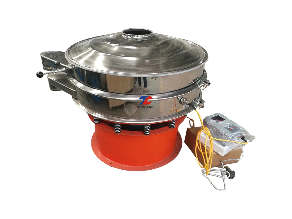 Food Grade Stainless Steel Vibrating Screen Machine with Vibration Motor 0.75KW-1.1KW Power for Screening Cranberry Powder