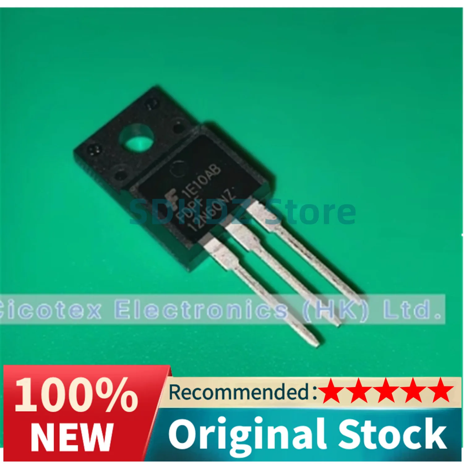 5pcs/lot FDPF12N60NZ TO220 FDPF 12N60NZ MOSFET N-CH 600V TO-220F-3 FDPF12N60 NZ FDPF12N 60NZ FDPF12 N60NZ