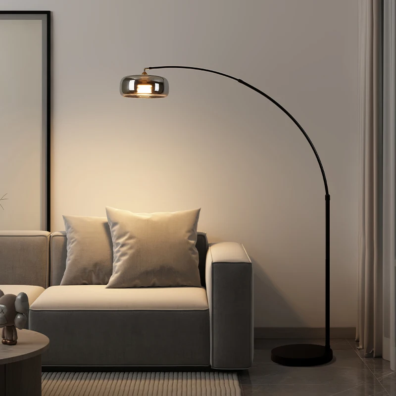 Iron Vertical Floor Lamp Home Living Room Bedroom Floor Lamps Eye Protection Full Spectrum Lighting Light Modern Tricolor Lights