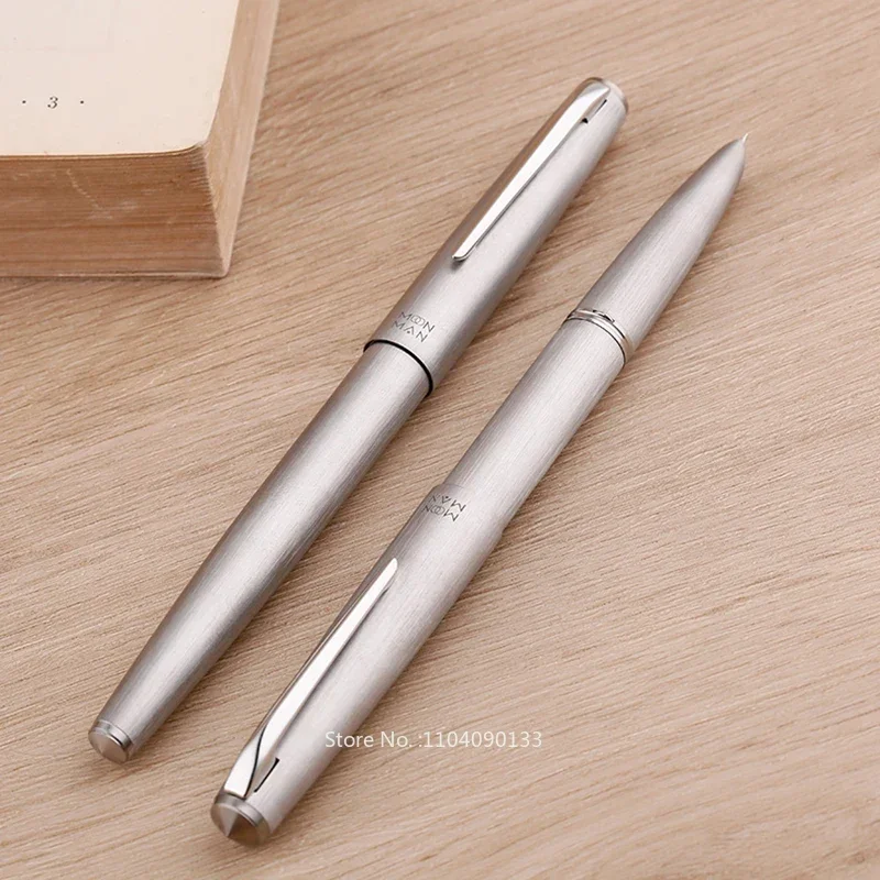 MAJOHN Matte  Ti200 Metal Fountain Pen Titanium Alloy Fine Nib / 14K Gold 0.5mm with Converter Office Business Writing Ink Pen