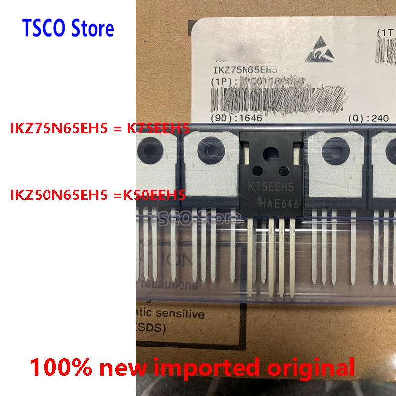 (1piece)  IKZ50N65EH5 K50EEH5 IKZ75N65EH5 K75EEH5  New  Original IGBT  50-75A 650V