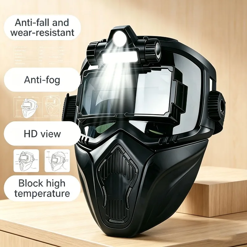 Professional Auto Darkening Welding Glasses Lightweight Goggles Eye Protection Safety Gear for Industrial Welding Working Use