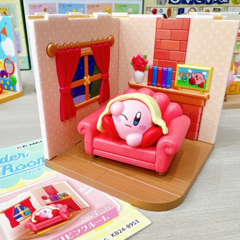 Genuine Re-Ment Star Kirby Wonder Room Collection Action Figure Anime Creative Kirby Toy Ornament Box Egg Hobbies Figurines Toys