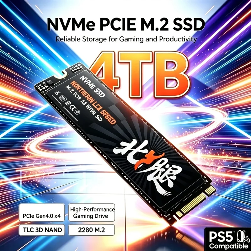 2026 New SSD High Speed PCIe Gen4 NVMe M 2 SSD 1TB 2TB 4TB Gaming Drive For PS5 Laptop PC OEM Original