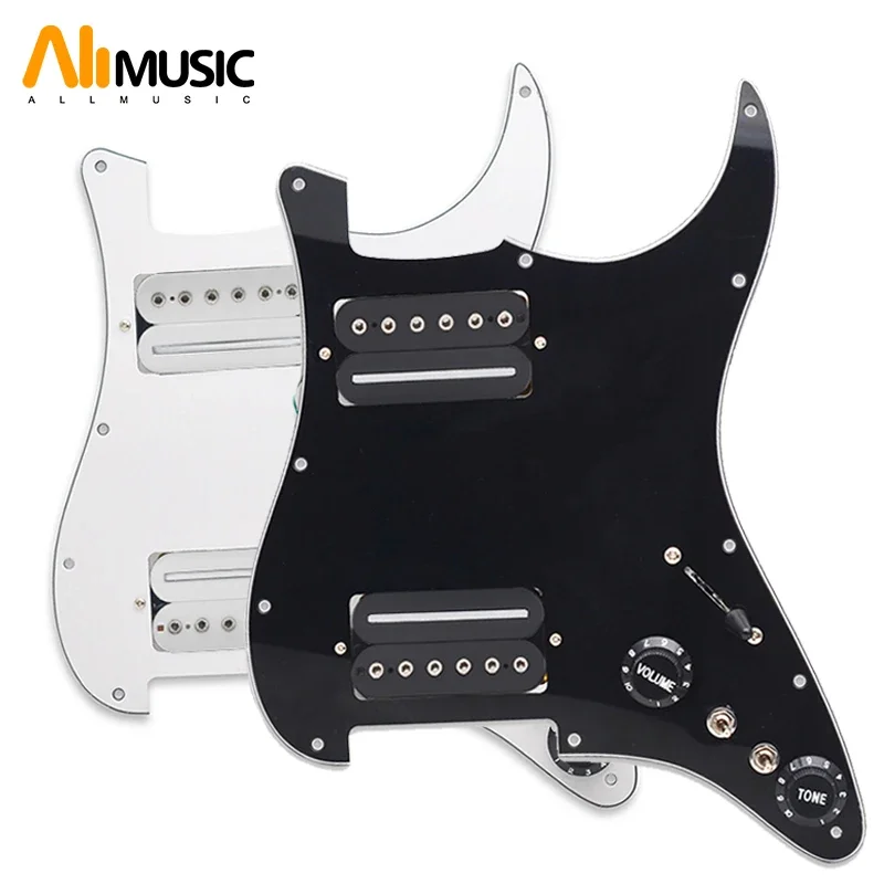 Multi Color HH-Coil Splitting Electric Guitar Pickguard Two Blade/Hexagonal Screw Style Output-7.5K/15K Loaded Prewired Scratchp