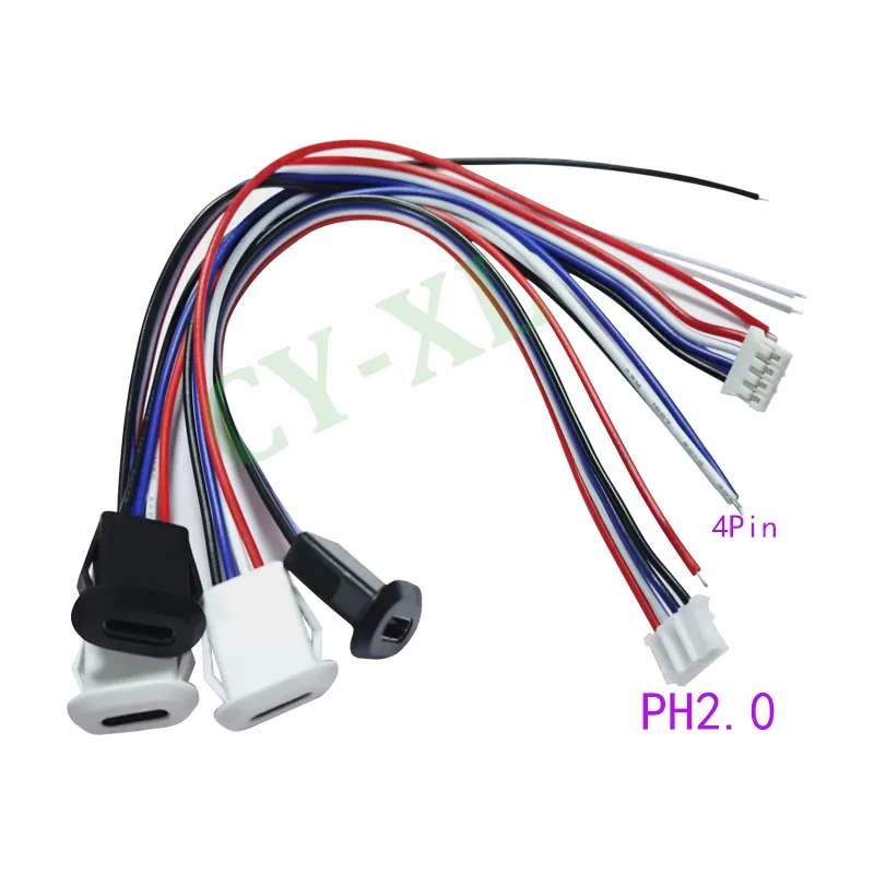 Usb-C Connectors 2Pin To 4P Buckle Ph2.0