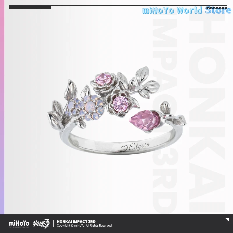 Honkai Impact 3 Elysia Prop Collection Ring, Ata HoYo Official Genuine, Herrscher of Human: Ego Oath Ring, Original Gift