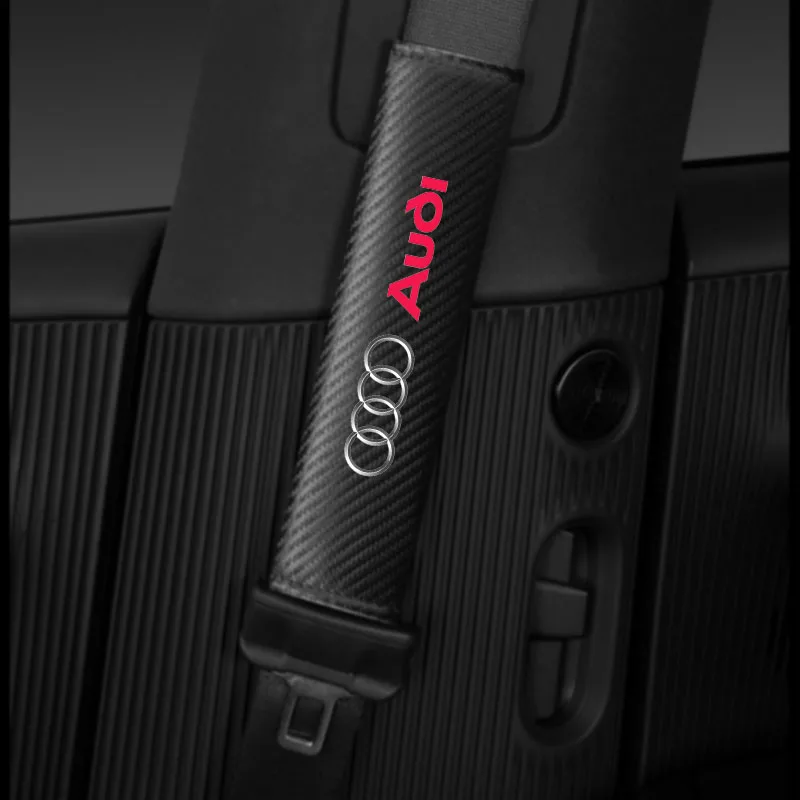 

2pcs Seat Belt Covers Car Accessories For Audi S Line A3 A4 A5 A6 A7 A1 A2 Q2 Q3 Q5 Q7 TT S3 S4 S5 S6 S7 RS3 RS4 RS5 SQ 3 4 5 6