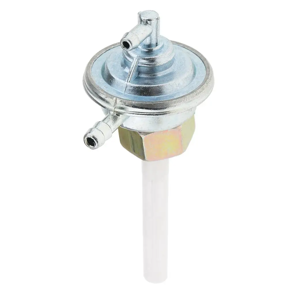 Moto Scooter Fuel Gas Tap Switch Shutoff Valve Petcock Universal Silver