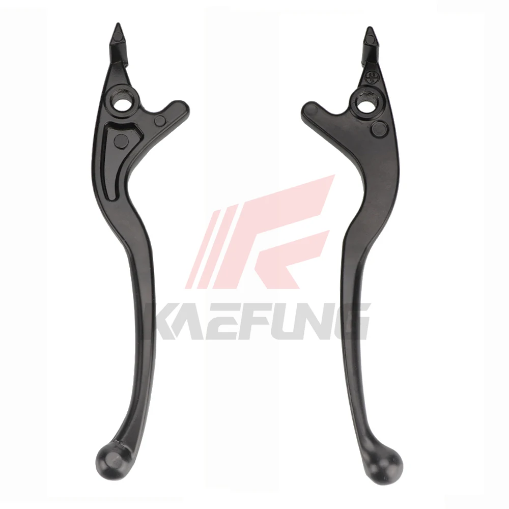 Motorcycle Left / Right Side Black Hydraulic Brake Handle Lever Aluminum Alloy Black Replacement For Scooter Motorcycle Moped