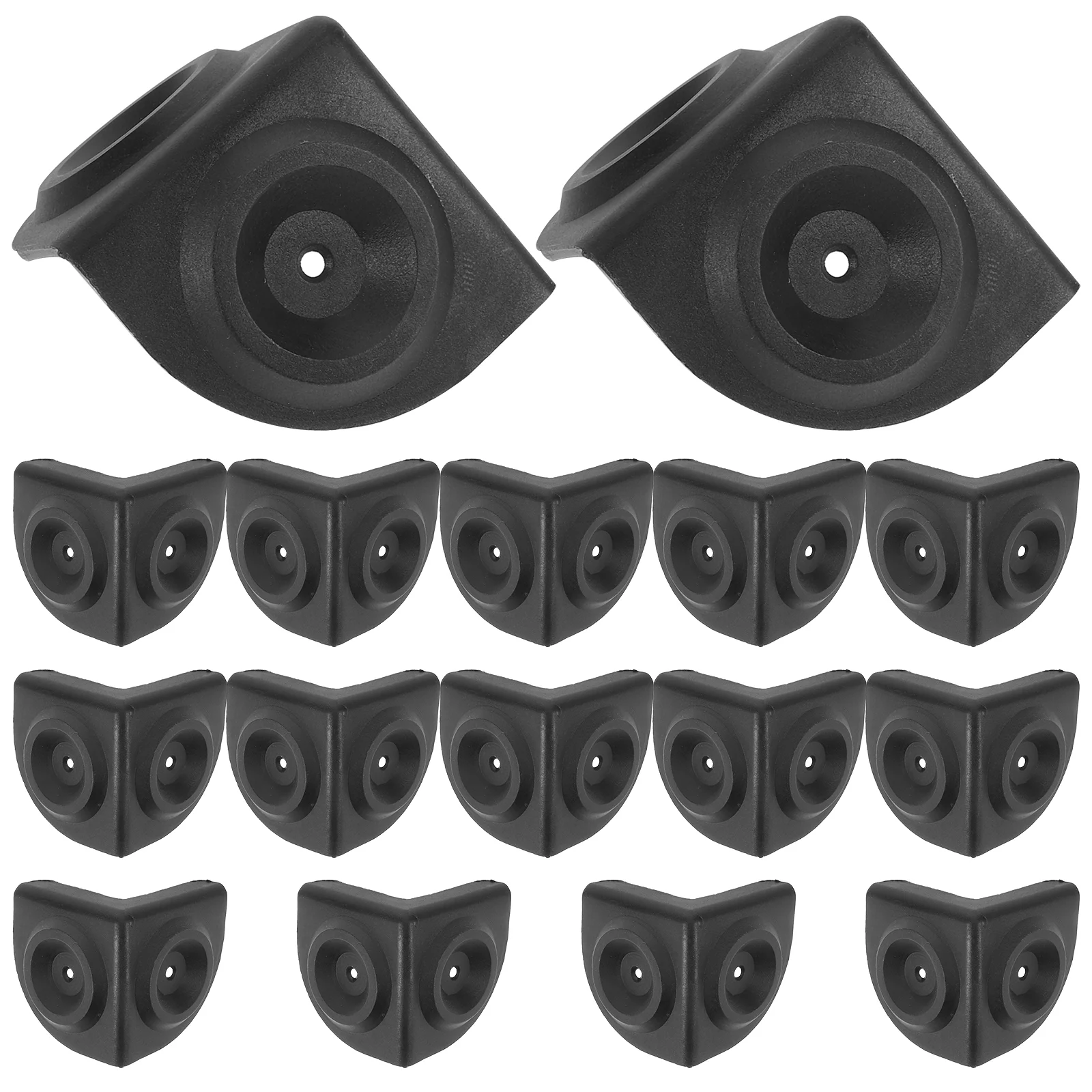 

16 Pcs Adhesive Sound Package Angle Furniture Corner Protectors Baby Rug Speakers