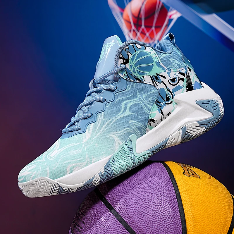 

Мужская модная спортивная обувь, уличная мужская удобная дышащая противоскользящая износостойкая баскетбольная обувь