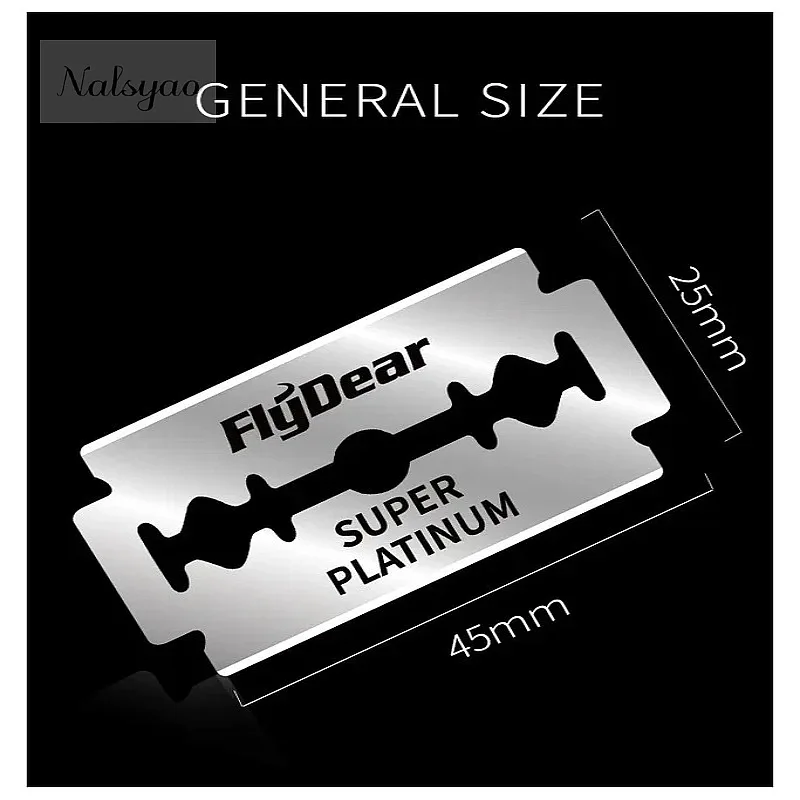 10/30pcs Classic Retro Stainless Steel Double Edge Blades Professional Barber Men Shaving Hair Removal