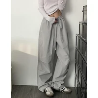 American High Street Style Women's Cargo Pants Spring Summer 2026 New Slimming Drapey Loose Sweatpants Folded Hem - Image 4