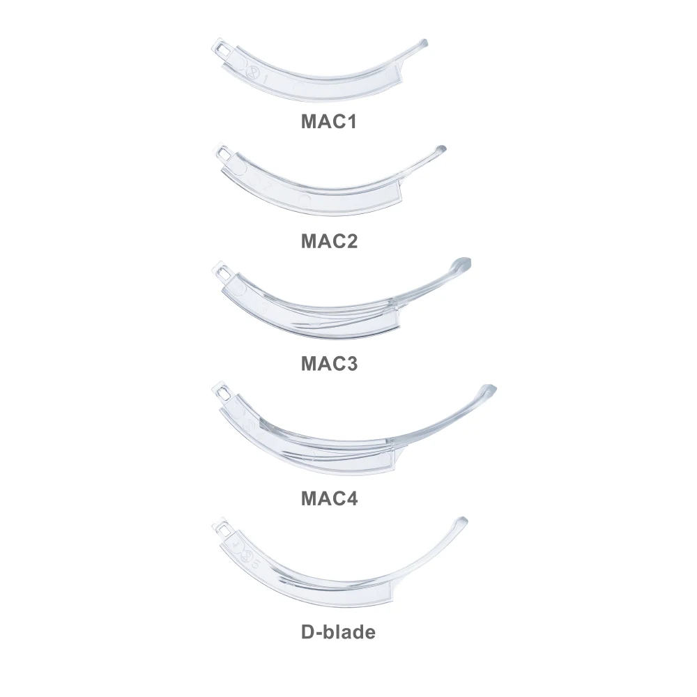 Sensorendo Video Laryngoscope Disposable Blade (MAC1/2/3/4/D-blade) for Anesthesia Intubation