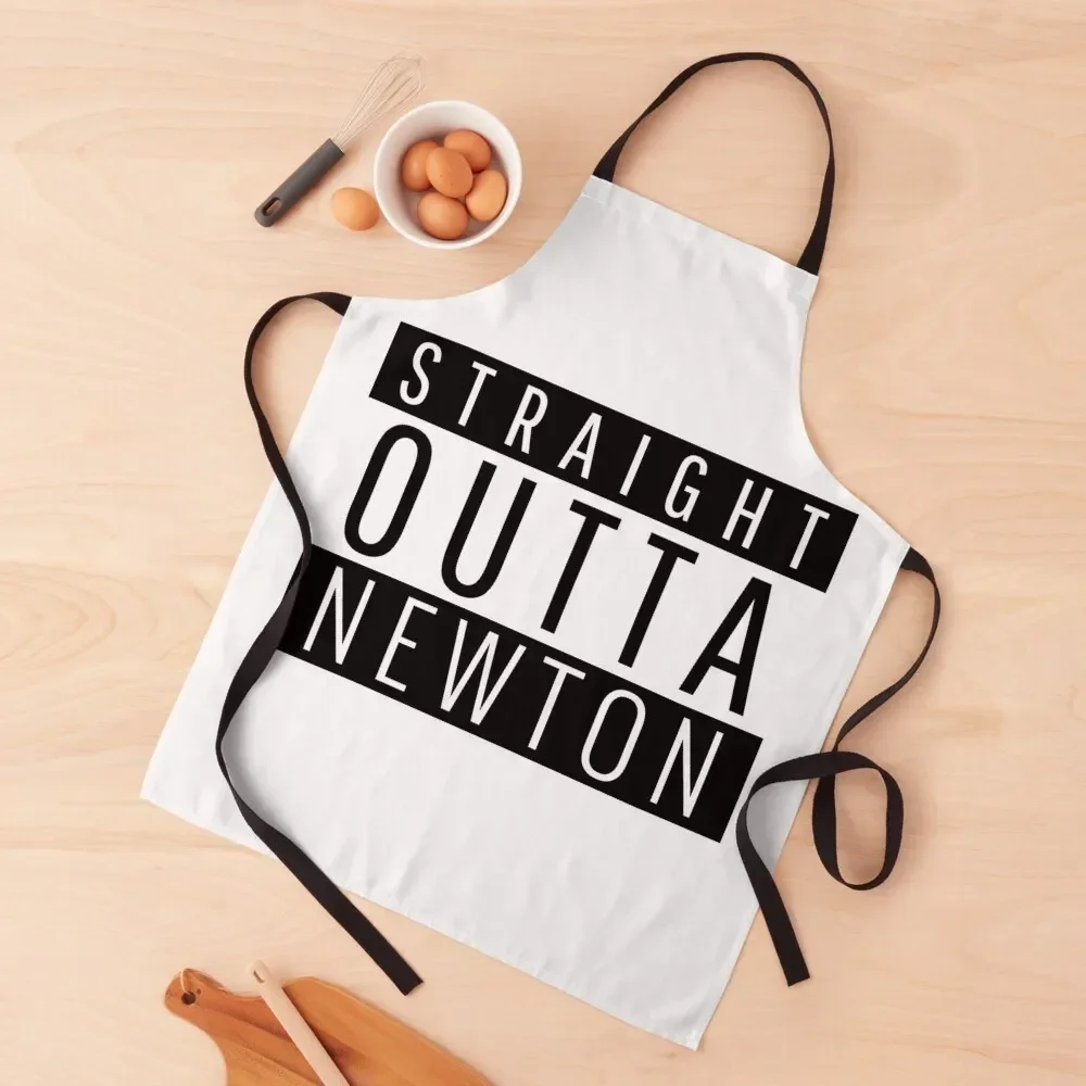 

Straight Outta Newton Massachusetts Apron Kitchen For Man For Man Haircut Apron