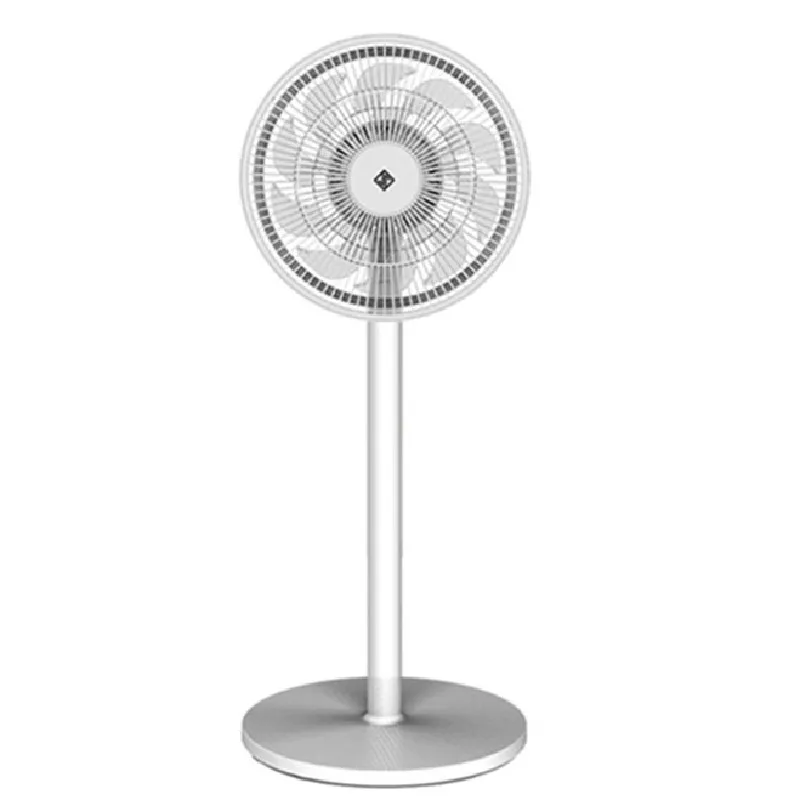 

12 Inch Desktop Tabletop Table Top Air Fan Plastic White Floor Fan AC Quiet Silent Adjustable AC Intelligent Charging Remote