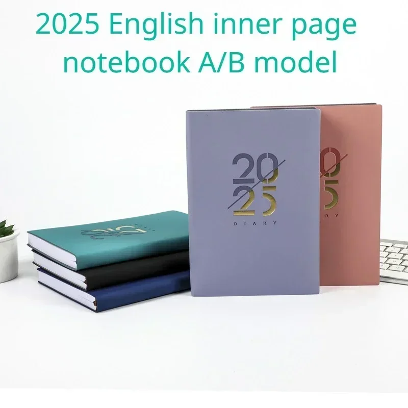 1Pc Agenda 2025 Notebook, Daily Planner and Agenda Notepad, 365 Day Calendar Planner Office Stationery, A5 Journal Notebook