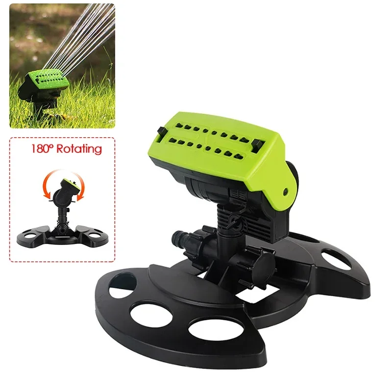 

Automatic 180° Rotation Garden Sprinkler Adjustable Large Area Yard Lawn Sprinkler Swing Sprayer Irrigation System Outdoor