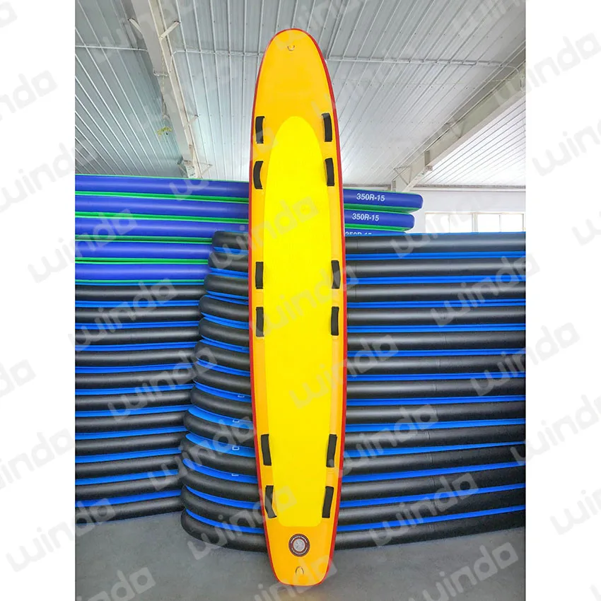 320x60x15cm Survival Equipment Lifeguard Lifesaving Inflatable Stand Up Surf Rescue Board