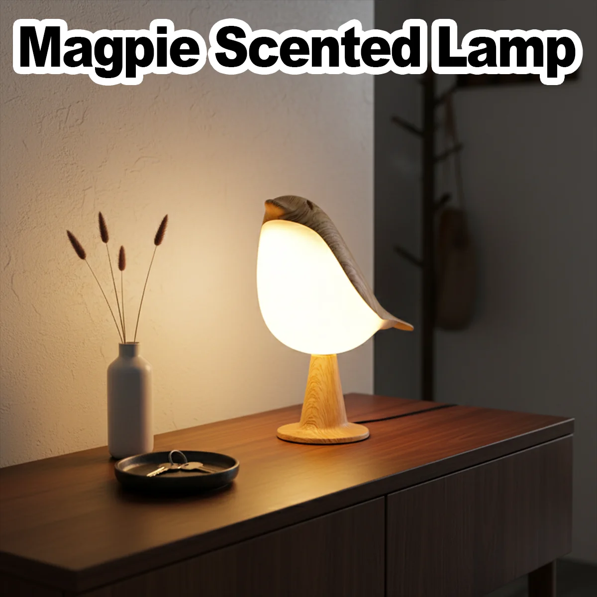 

Перезаряжаемая светодиодная настольная лампа с птицами, внутренние беспроводные лампы для дома, тумбочка, современное украшение с регулируемой яркостью, ночник, прикроватный