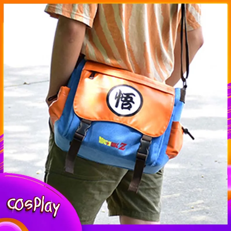 

Dragon Ball Goku сумка через плечо аниме с мультяшным принтом для студентов повседневная универсальная модная парусиновая молодежная сумка на плечо мужская сумка подарок