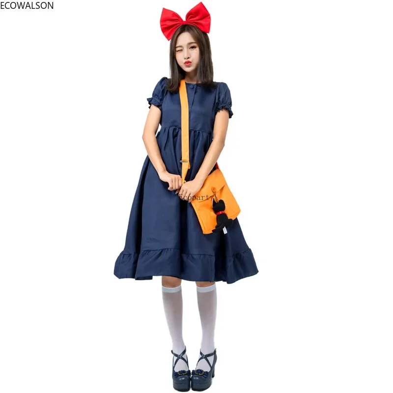 Kiki\'s Delivery Service Kiki Exported To Japan Cosplay Costumes for Adults Minimalist Japanese Witch Little Witch Clothes Toys30