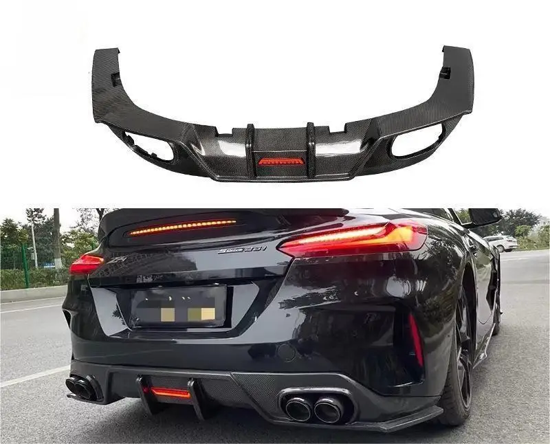 Wet Carbon Fiber Body Kits Rear Lip Rear Bumper Spoiler Body Kit AC Style Fits For BMW Z4 G29 2019-2022