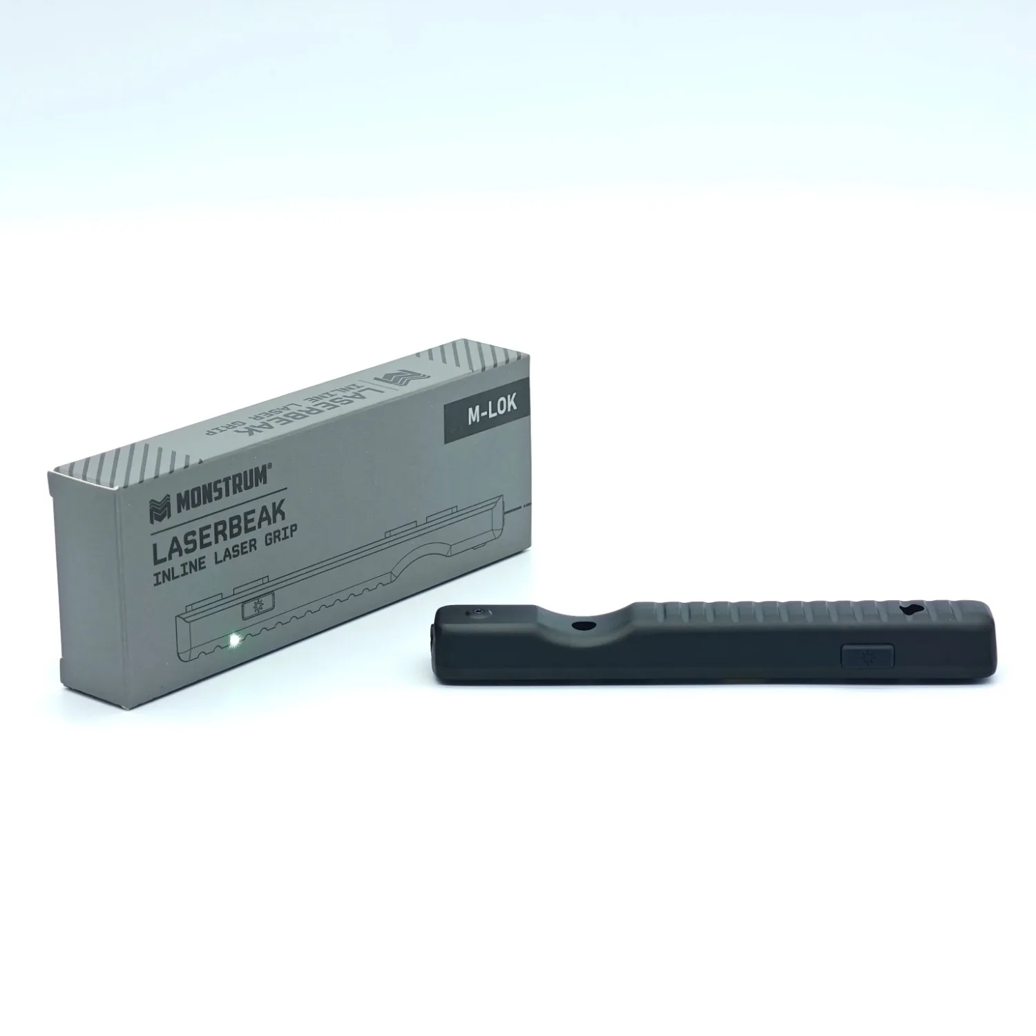 

Monstrum Laserbeak Laser Sight with USB-C Rechargeable Compatible with M-LOK Battery Green Pistol Tactile Silicone
