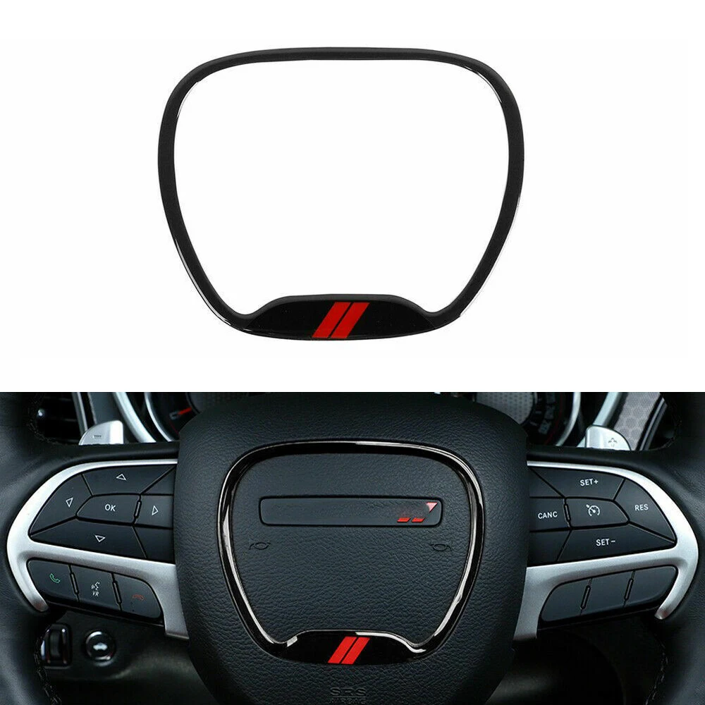 

Steering Wheel Trim Cover For Dodge For Challenger For Charger 2015+ For Durango Steering Wheel Central Ring Trim