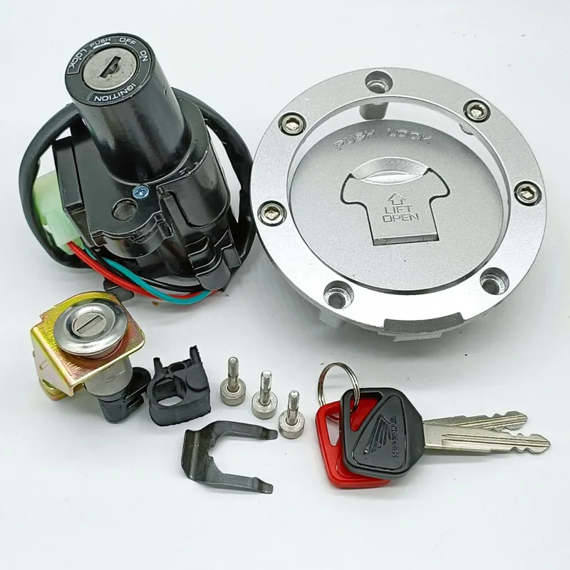 Ignition Switch Gas Cap Seat Key Lock Set for Honda CB600F Hornet 599 600 PC36 2003 - 06 CB750 F2 Nighthawk Seven Fifty 2002-08