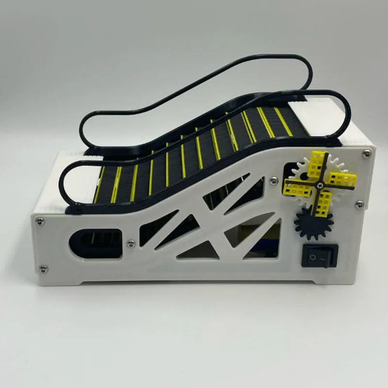 DIY Super Wide Electric Escalator Model Kit with Anti-Pinch Design Educational Science Experiment for Learning