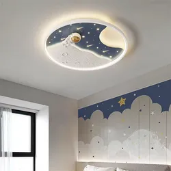 kids ceiling light creative led moon Astronaut Light Fantastic Eye Care living room bedroom girl lamp kaiwayi Princess light