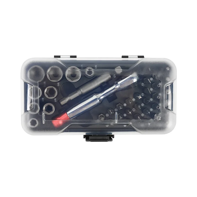 40-in ratchet labor-saving screwdriver set bicycle repair multi-socket household appliance disassembly and assembly repair tool
