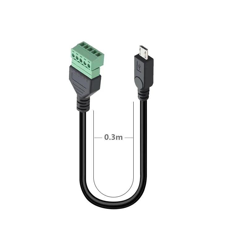 كابل قصير بدون لحام للهاتف الخلوي أندرويد ، موصل محول قابس ذكر ، تمديد شحن البيانات ، USB ، Micro5p