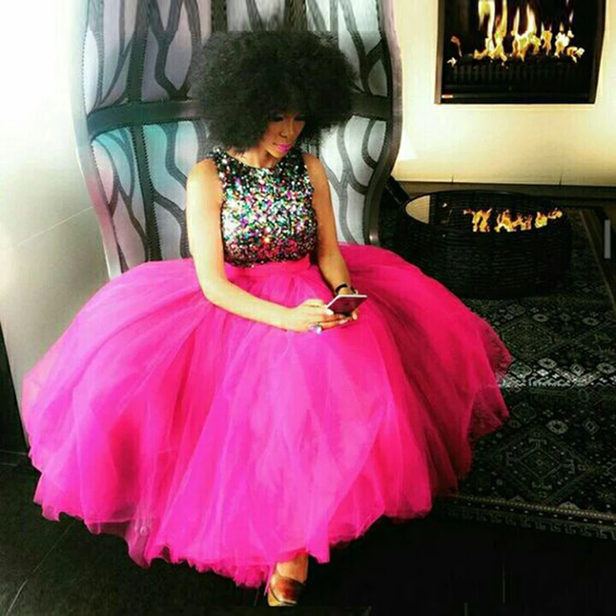 Hot Pink Tutu Skirt Fuchsia Tulle Girls Birthday Party Long Skirt Extra Puffy  Maxi Skirts Custom Made Color And Size