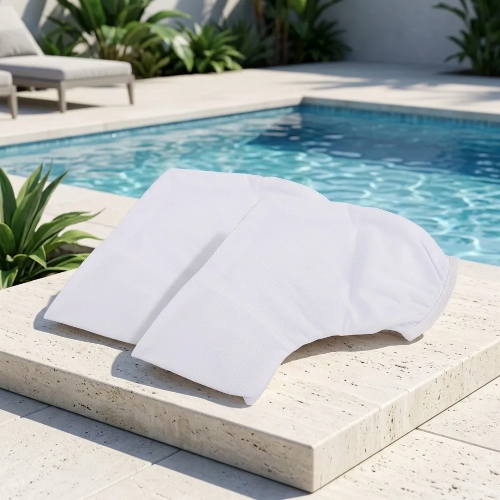 Nylon Pool Vacuum Filter Bags for AIPER For Pilot H1 Rechargeable Vacuum Featuring Enhanced Pore Density for Clean Pool Water