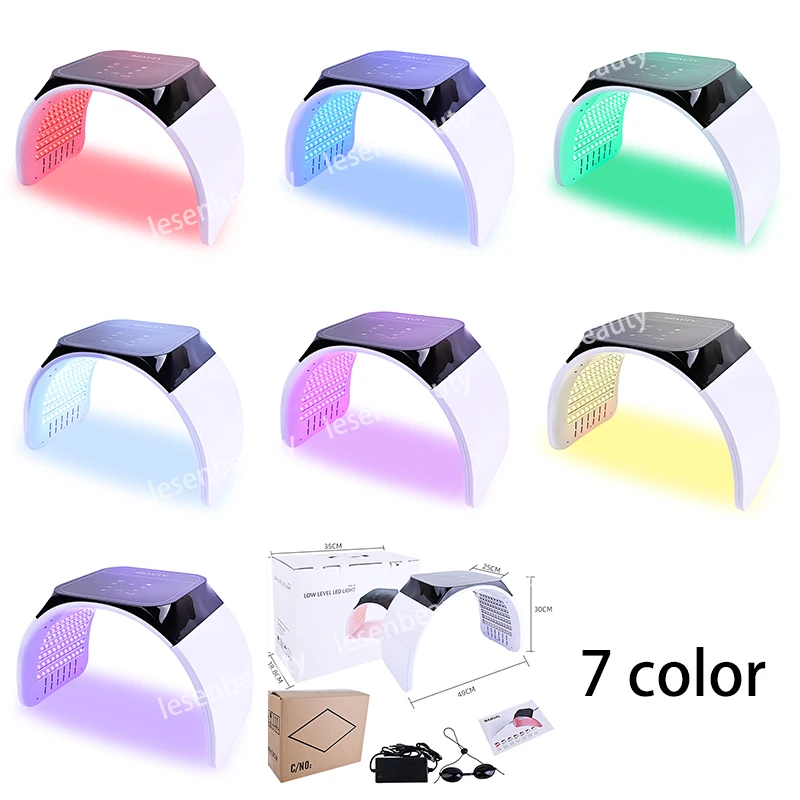 7 Colors LED Photon Machine With Nano Spray Skin Moisturizing Face&Body Mask Salon SPA Home Use Skin Rejuvenation Acne Skin Care